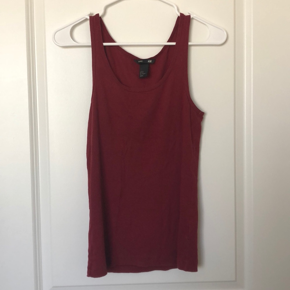 Maroon tank top